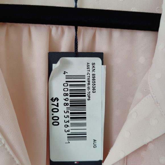 NEW Tommy Hilfiger Pink Blouse - Picture 4 of 4